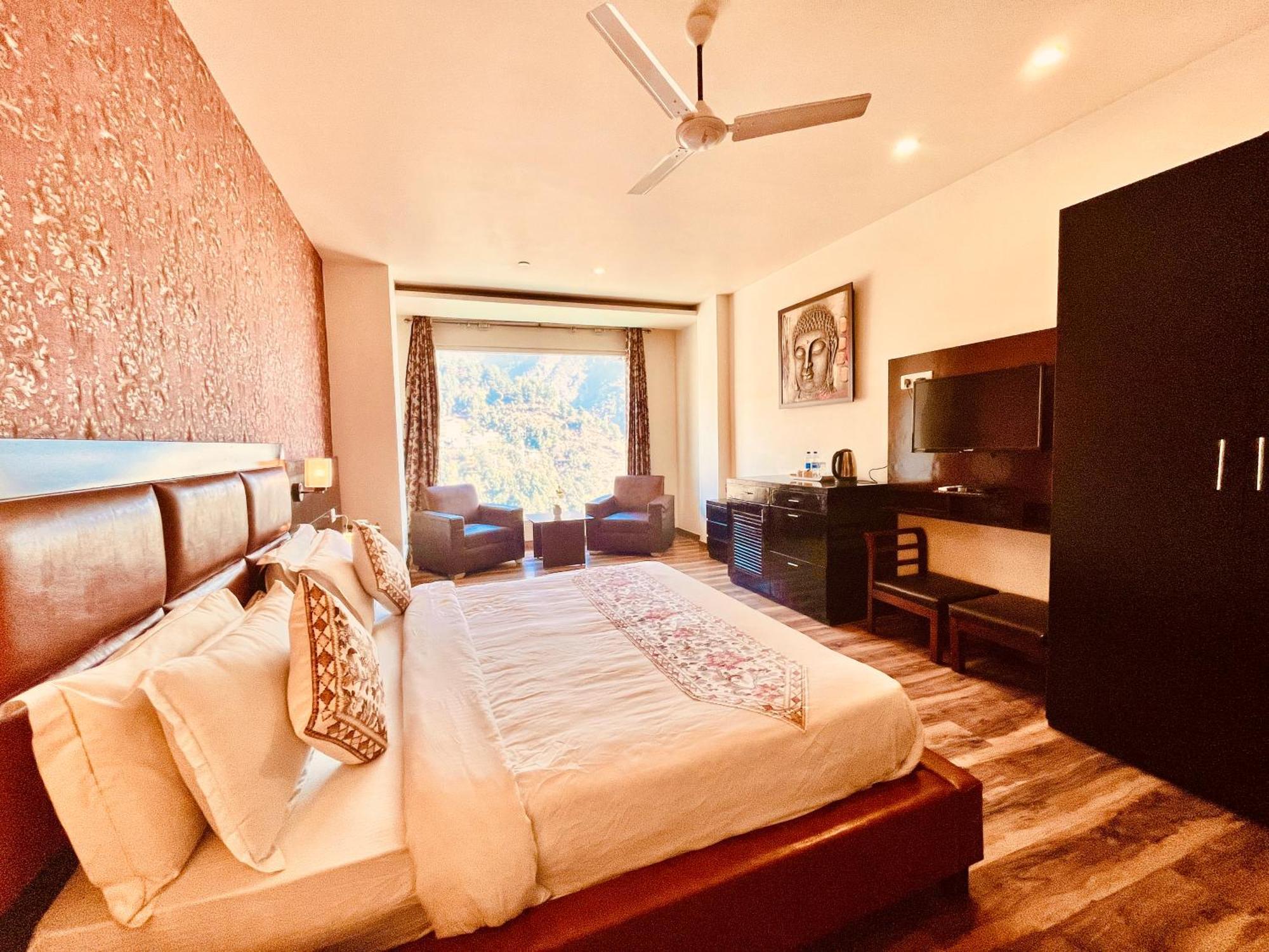 Hotel The Vaikunth Mcleodganj #centrally Heated & Air Cooled #scenic Mountain View #big Parking #on Mall Road #top Rated #most Awarded #premium #bar #terrace #lift #property Of The Year 4*